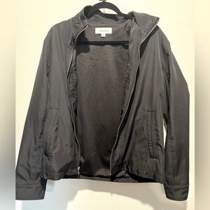 Calvin Klein men’s women’s small S Jacket Black Zip Front Midweight Bomber